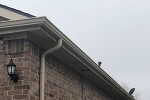 Newly replaced gutters in Corinth Tx.