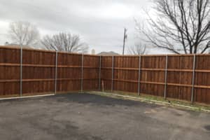 This fence was installed in Lake Dallas.